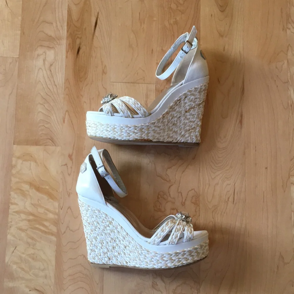 Philipp Plein GOLDJUNGE Collection Wedge Sandals